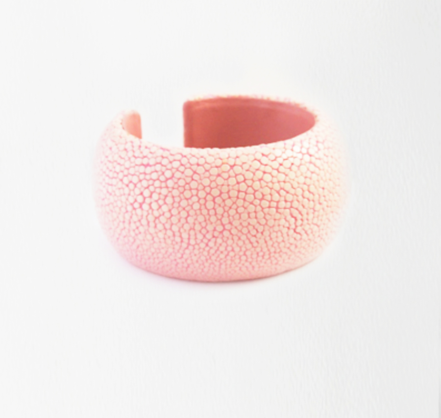 Thailand Soft Pink Leather Bracelet