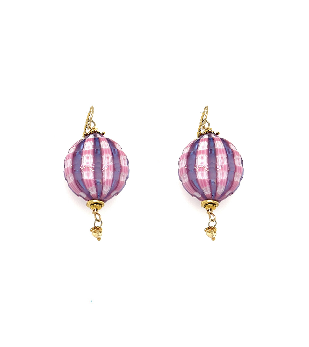 Topping off the Apparel in Murano Earrings