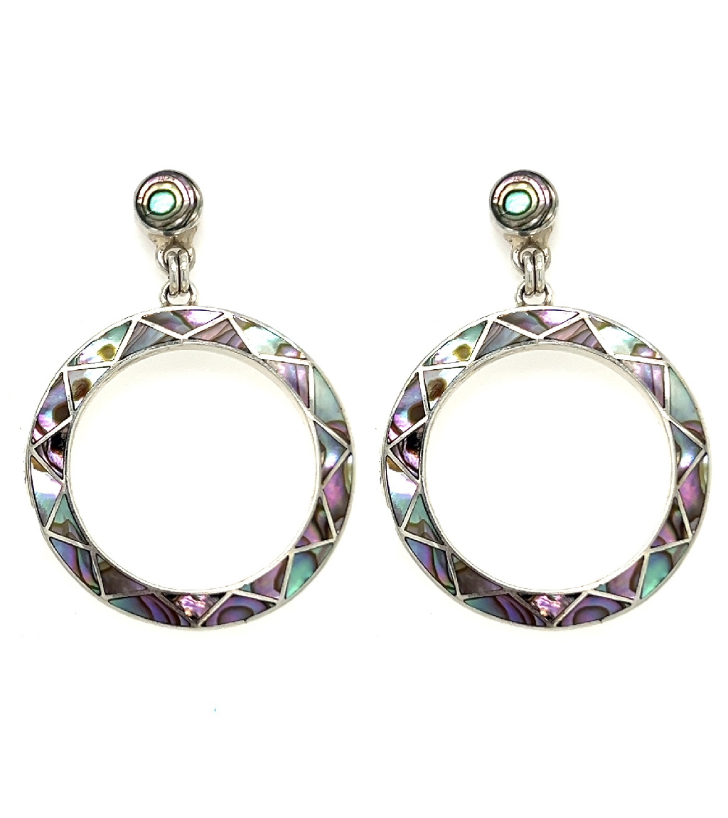 Abalone Shell Earrings from Peru