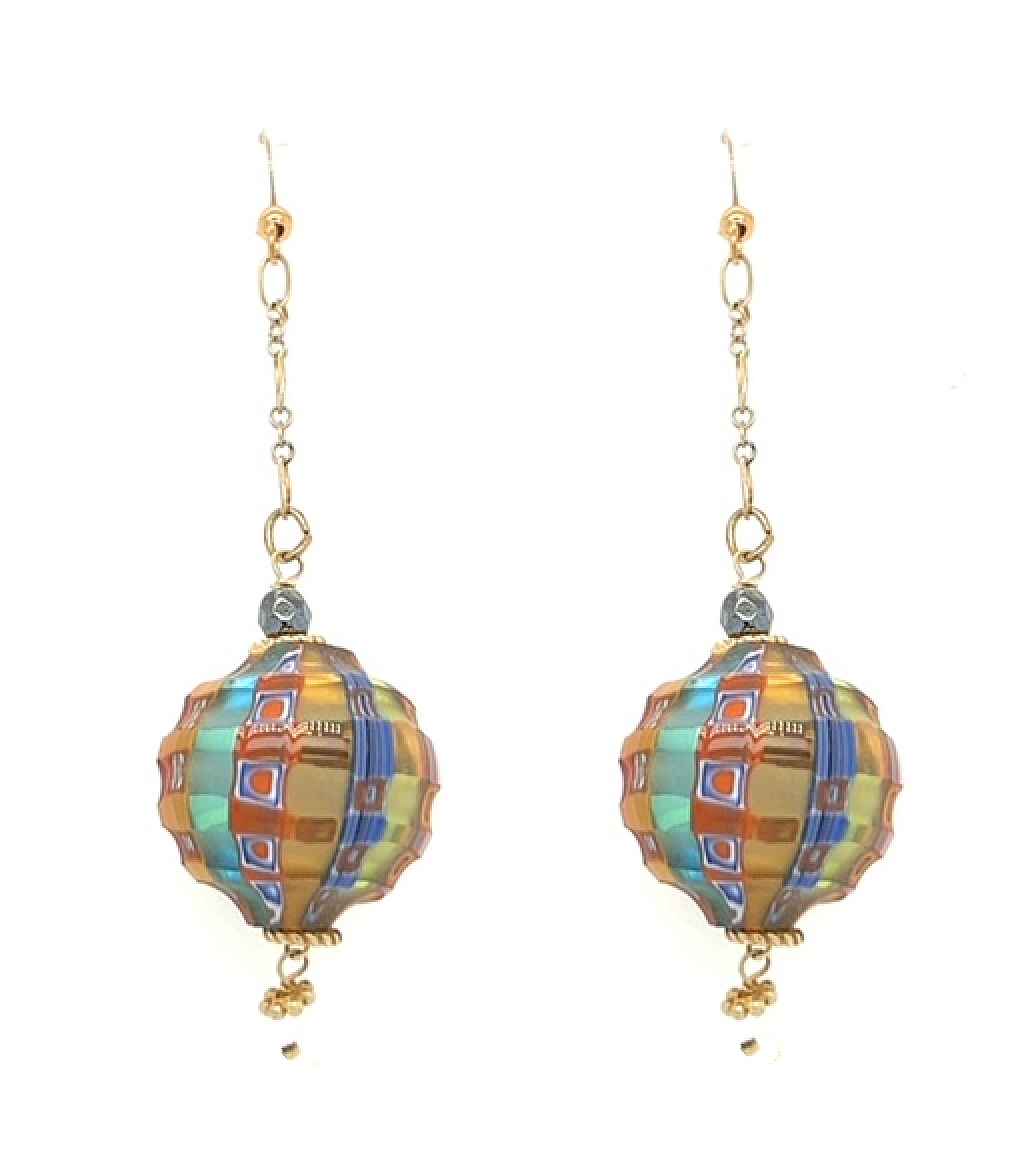Balloons in Murano Glass Earrings