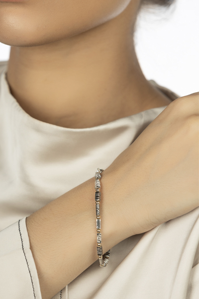 Woman Wearing Dutch Sterling Bracelet