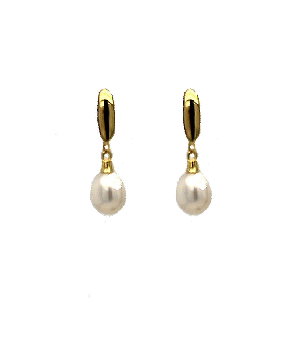 Pearl Drop Italian Earrings