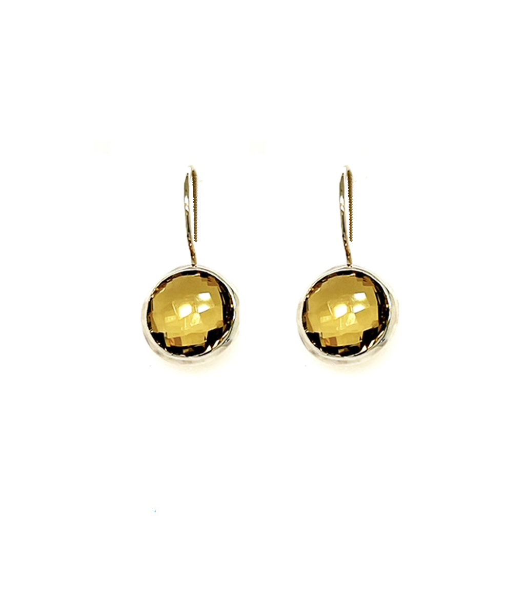 Yellow Quartz South African Earrings