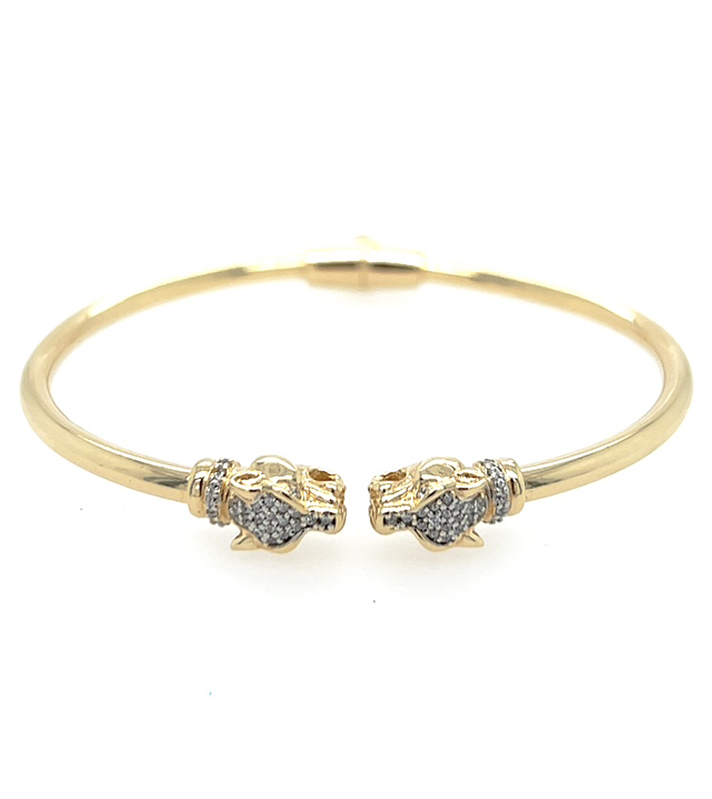 Spring Opens and Close Gold Italian Bracelet