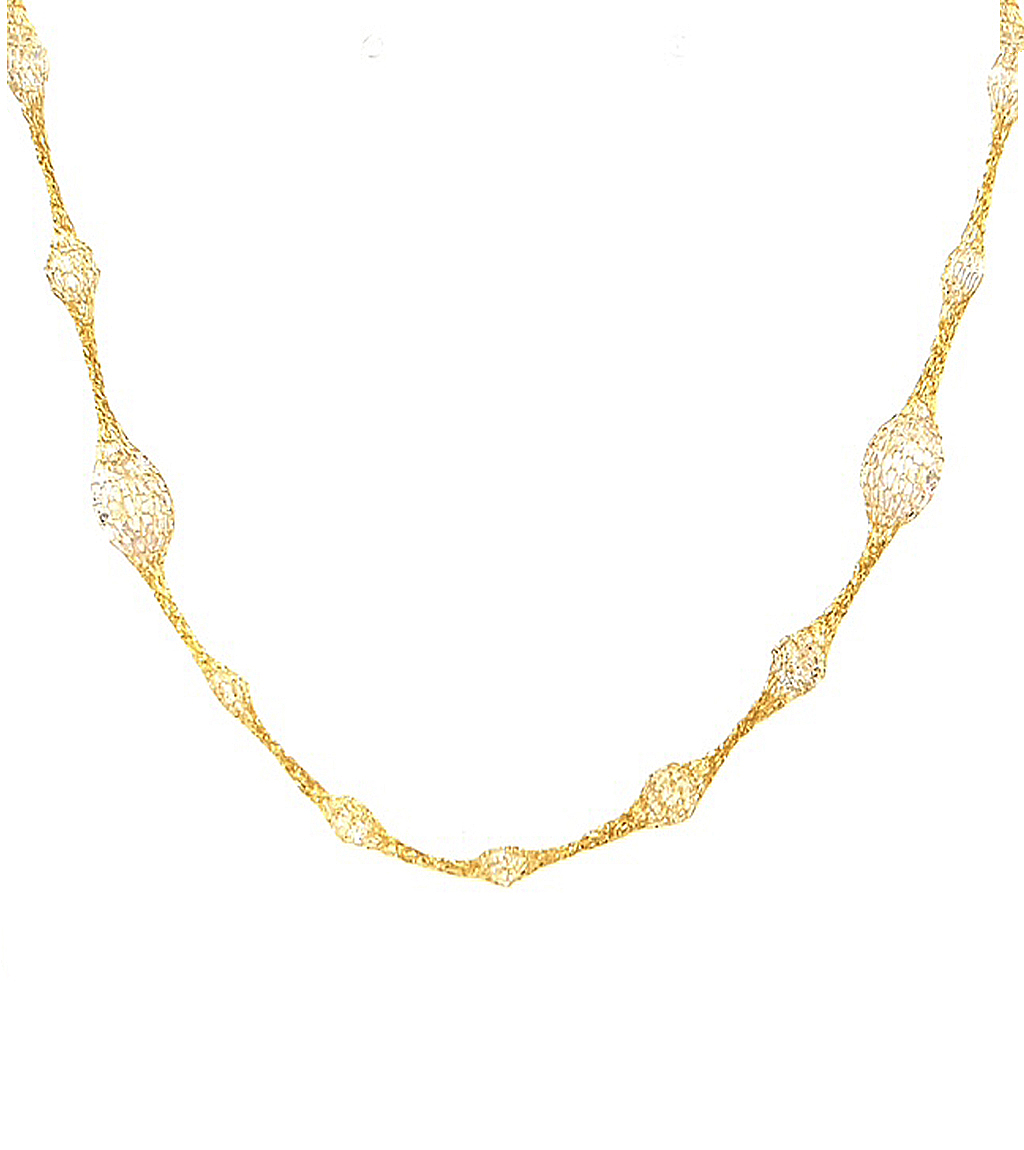 Italian Gold Mesh Necklace