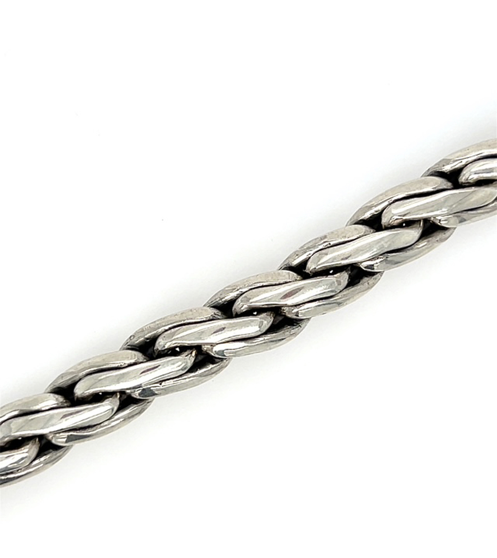 Sterling Silver Bali Bracelet Chain