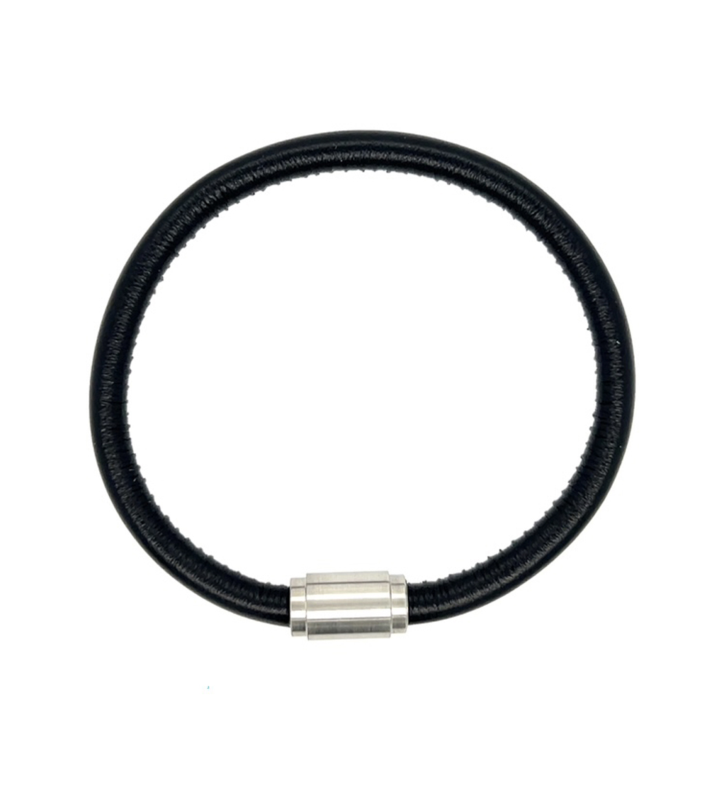 Black Leather German Bracelet