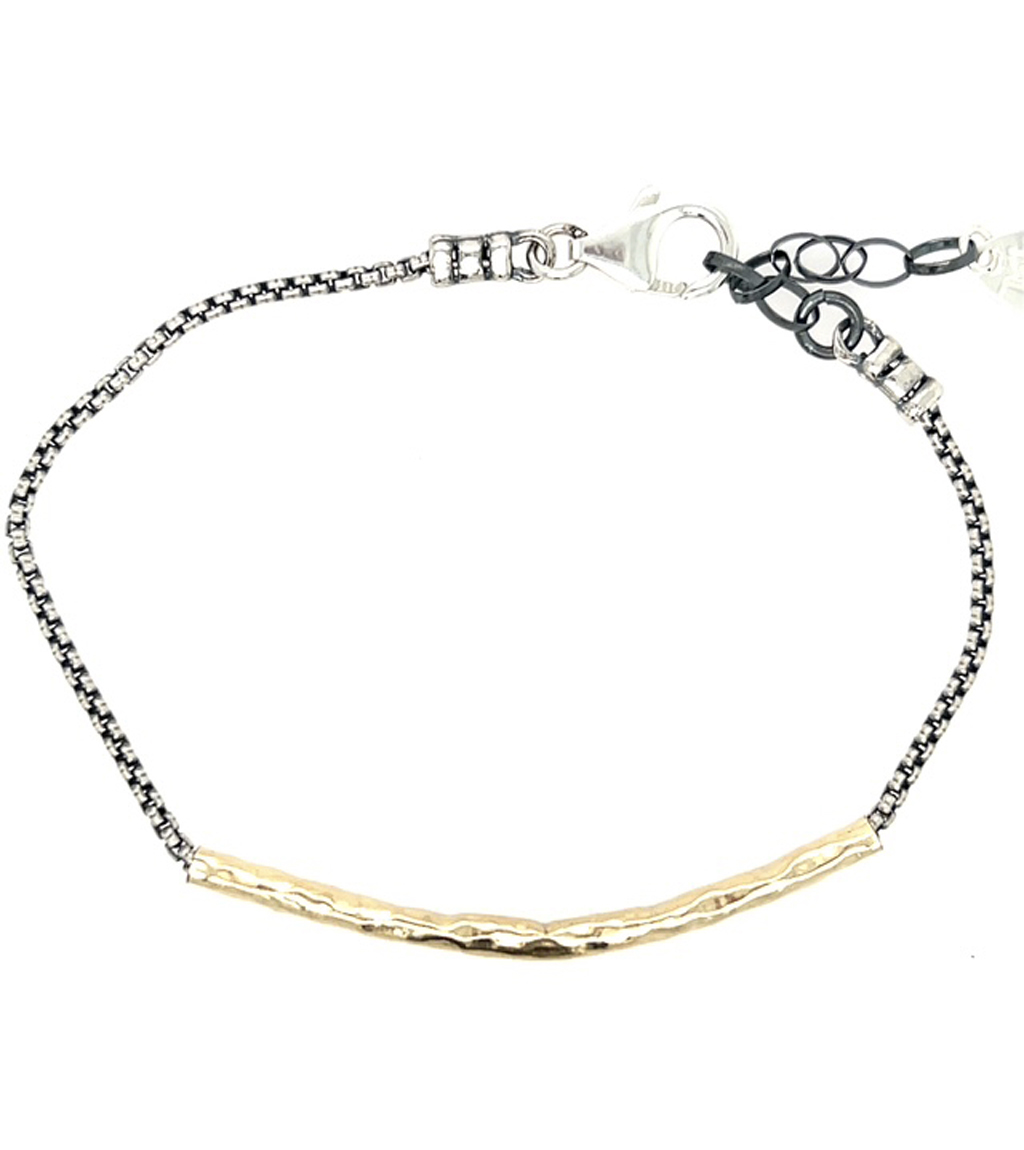 Dutch Sterling Silver and Gold Bracelet