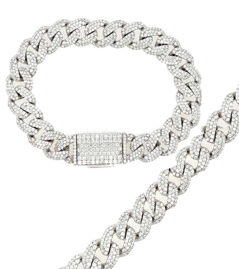 Moissanite Japanese Chain Bracelet