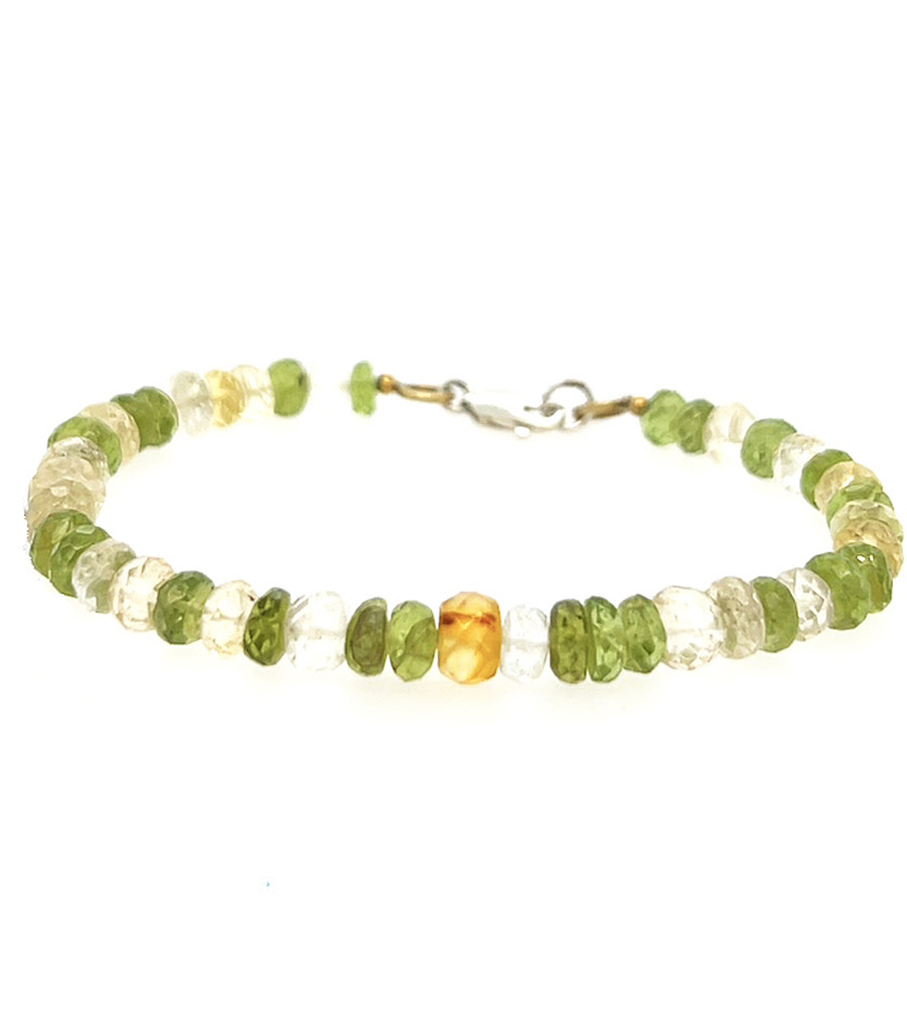 Tourmaline and Quartz Bracelet
