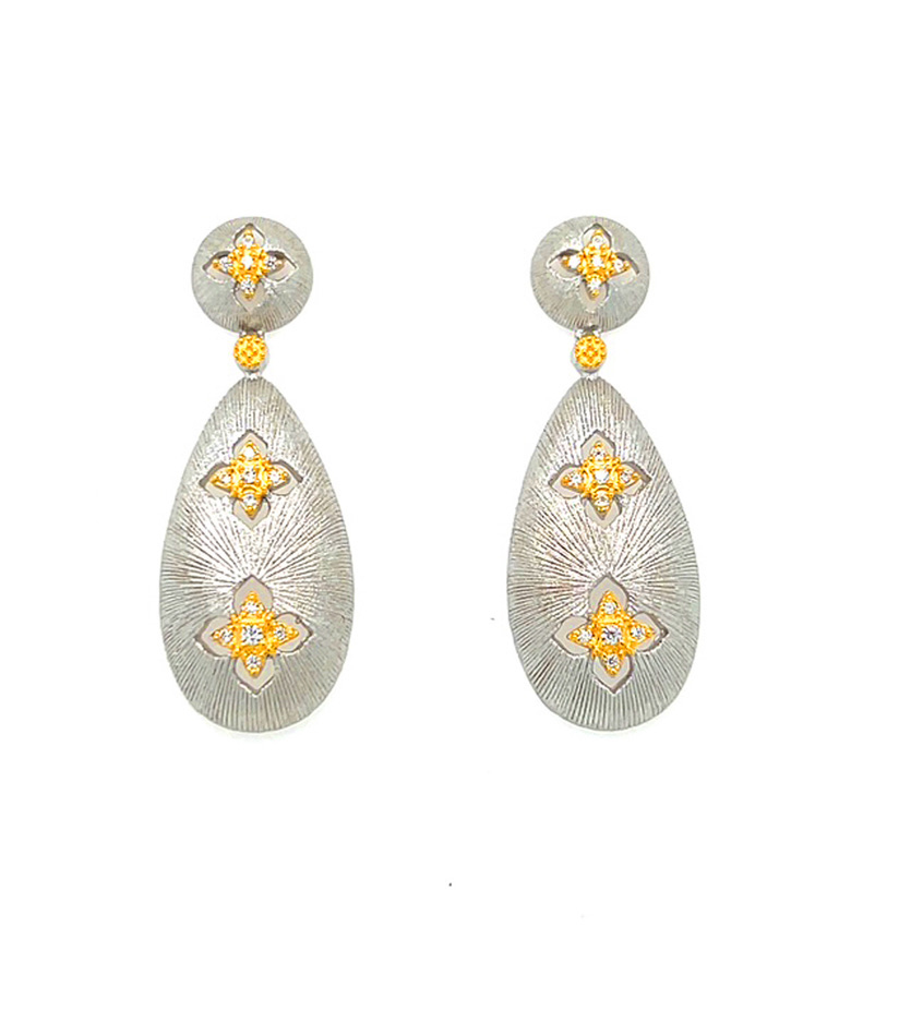 Tear Drop of Stars in Earrings