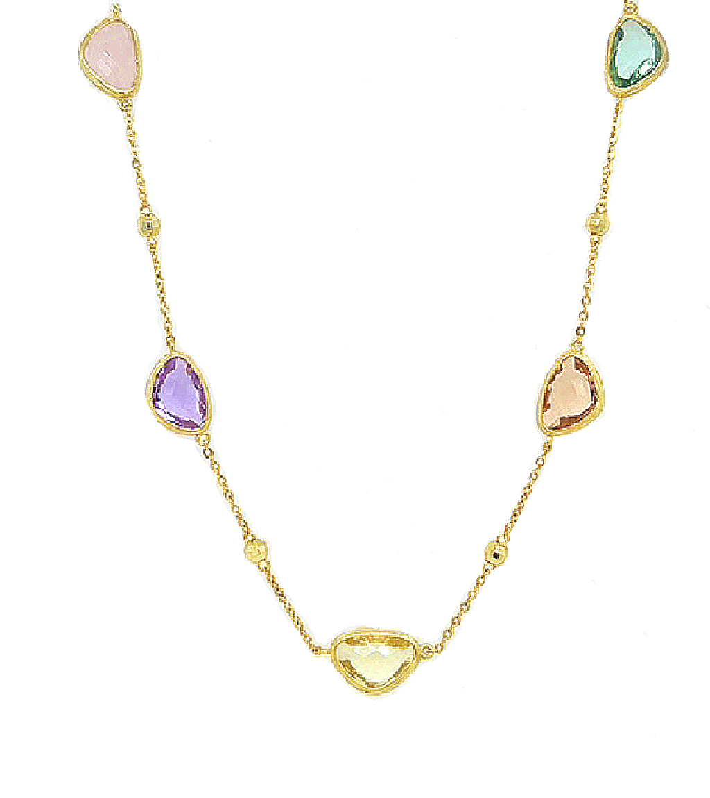 Monet Garden Gemstone Necklace