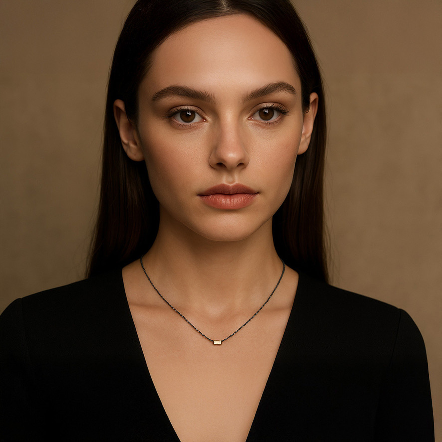 Woman Wearing Dutch Necklace