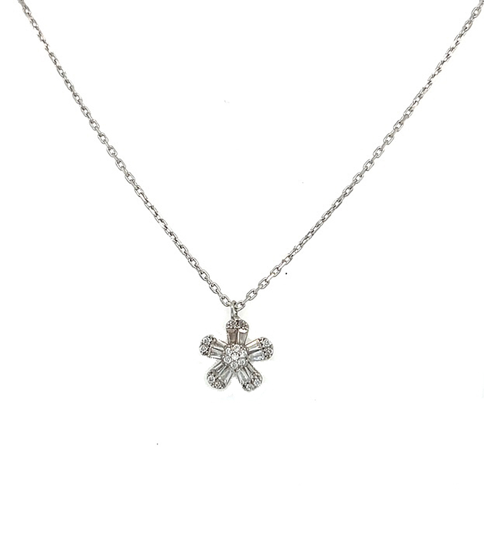 Crystal Flower Necklace