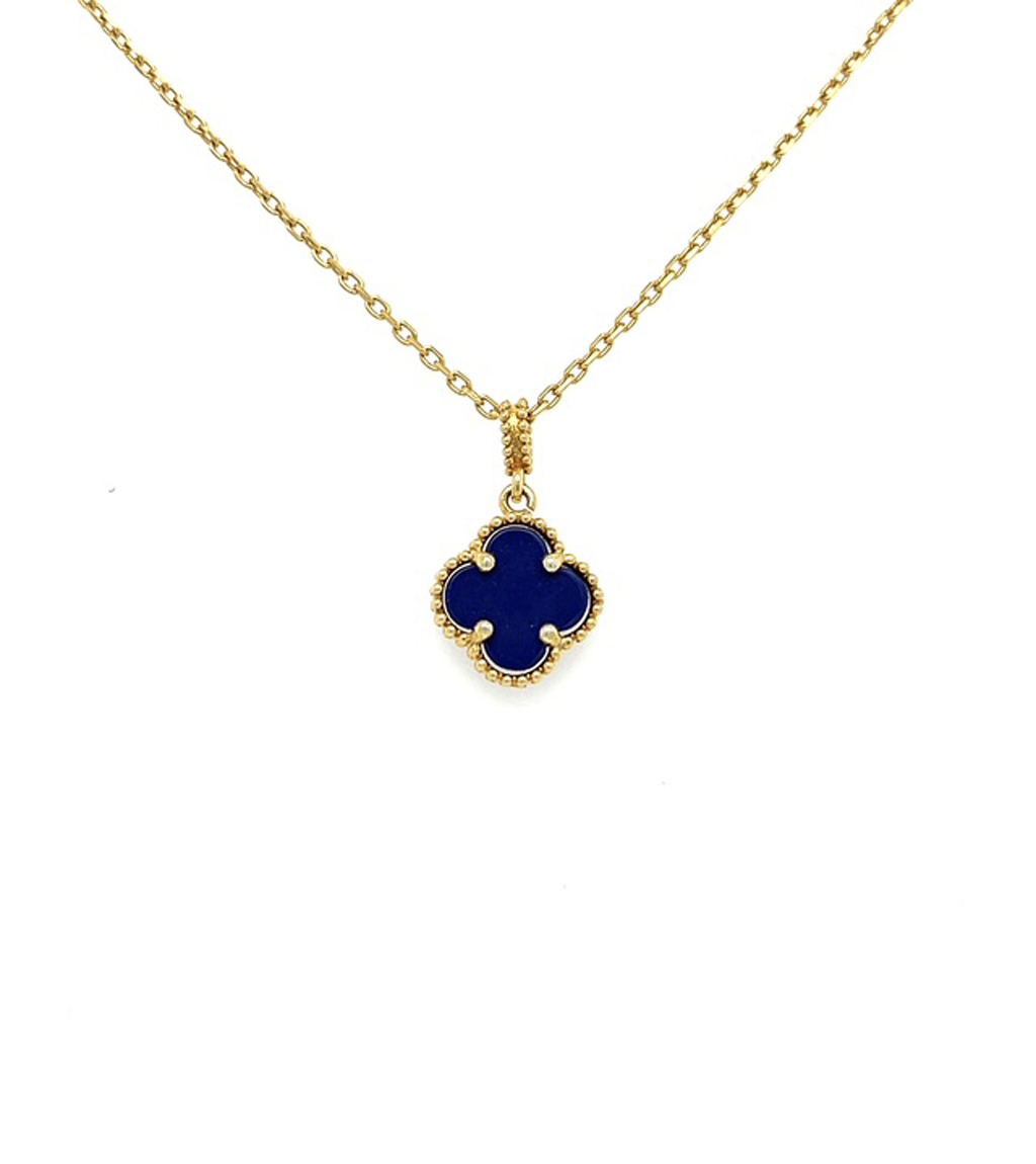 Lapis Lazuli Quatrefoil Necklace