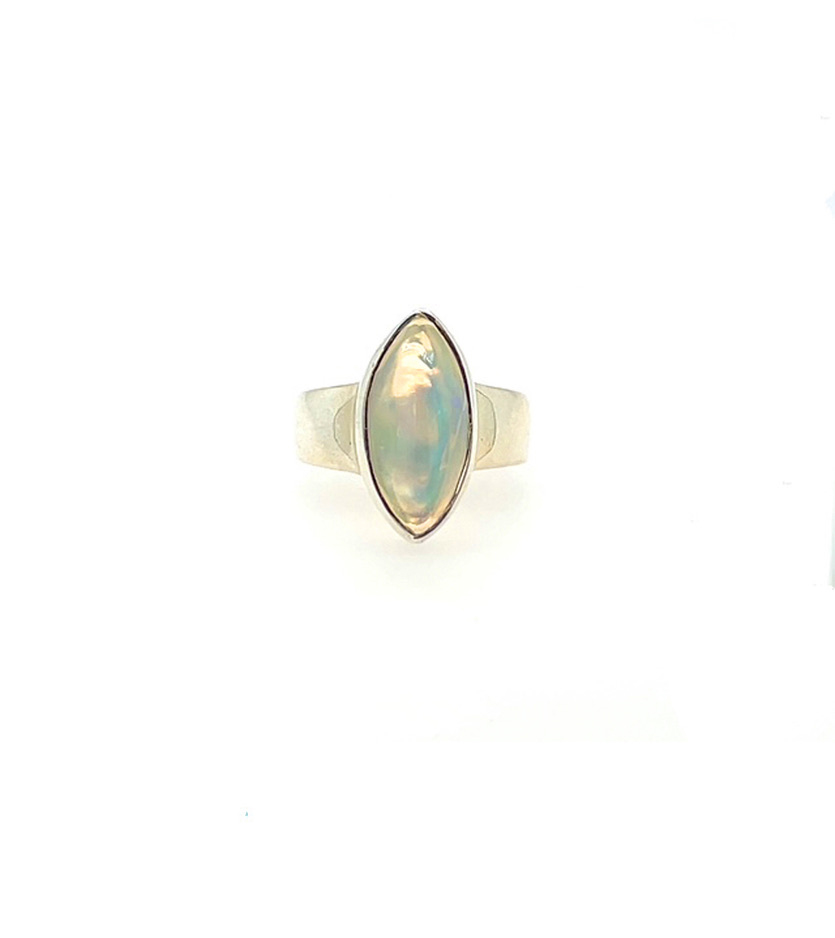 Cabochon Marquise Opal Ring